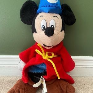 Mickey Mouse Sorcerer Mickey 1999 Vintage Plush Disney World